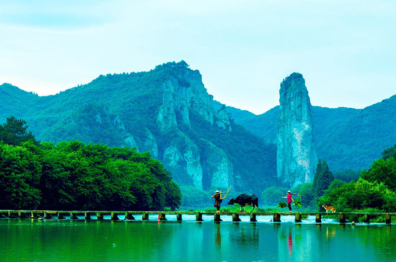 <云游丽水仙都鼎湖峰-朱潭山-云和梯田-古堰画乡-小赤壁-仙都观纯玩三日游>一线农家民宿含2早4正餐